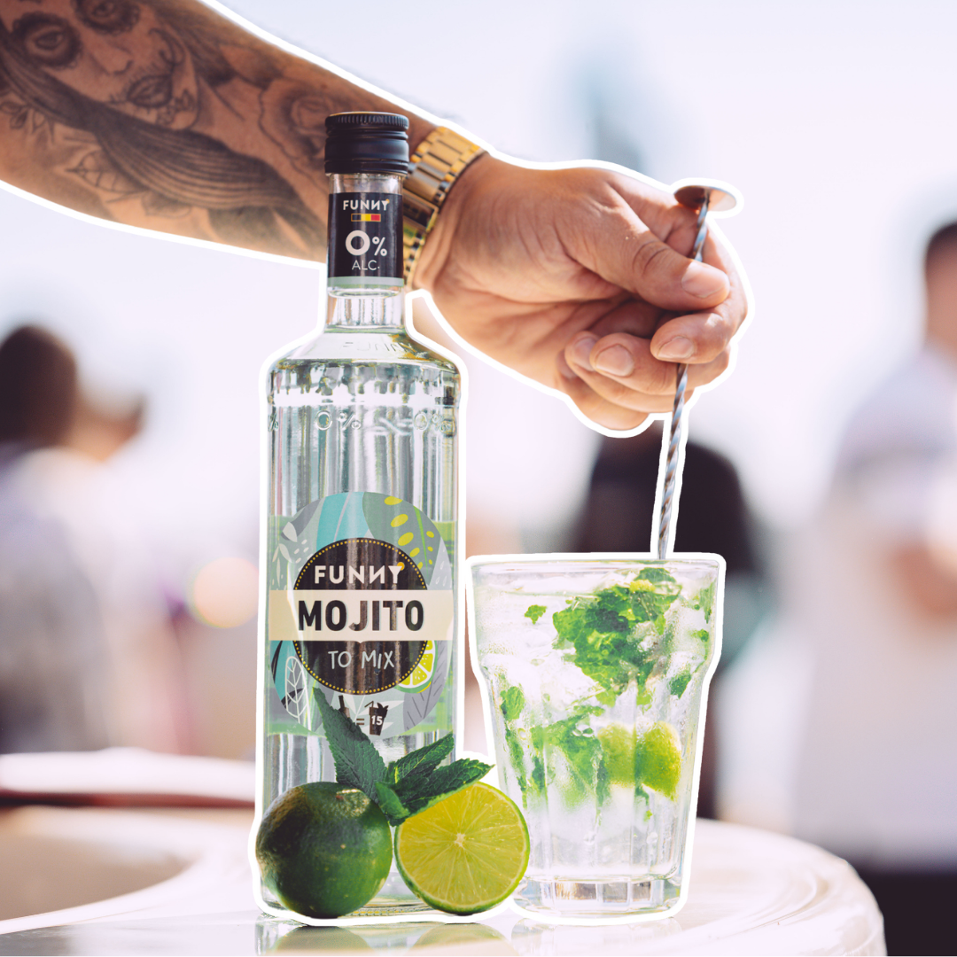🌿 FUNNY Mojito – 0% alc.