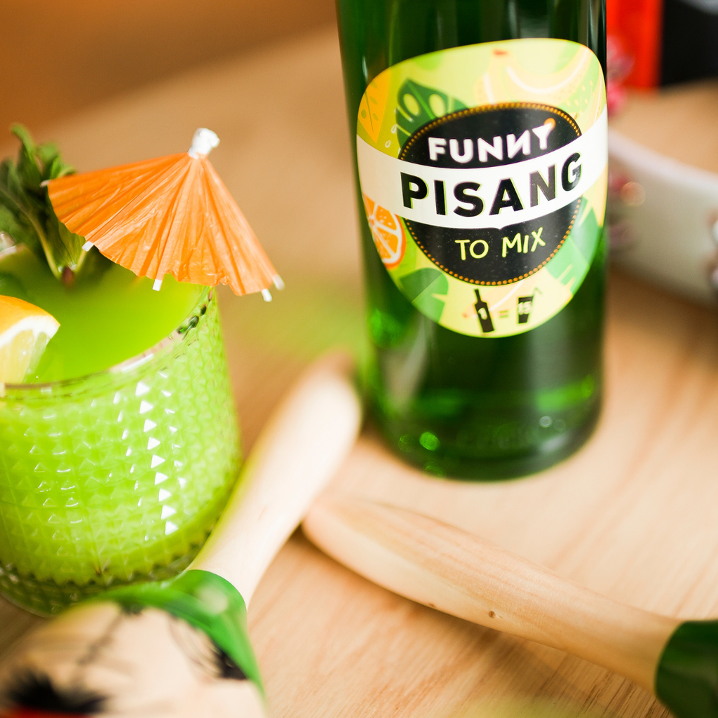 🍌 FUNNY Pisang – 0% alcohol.