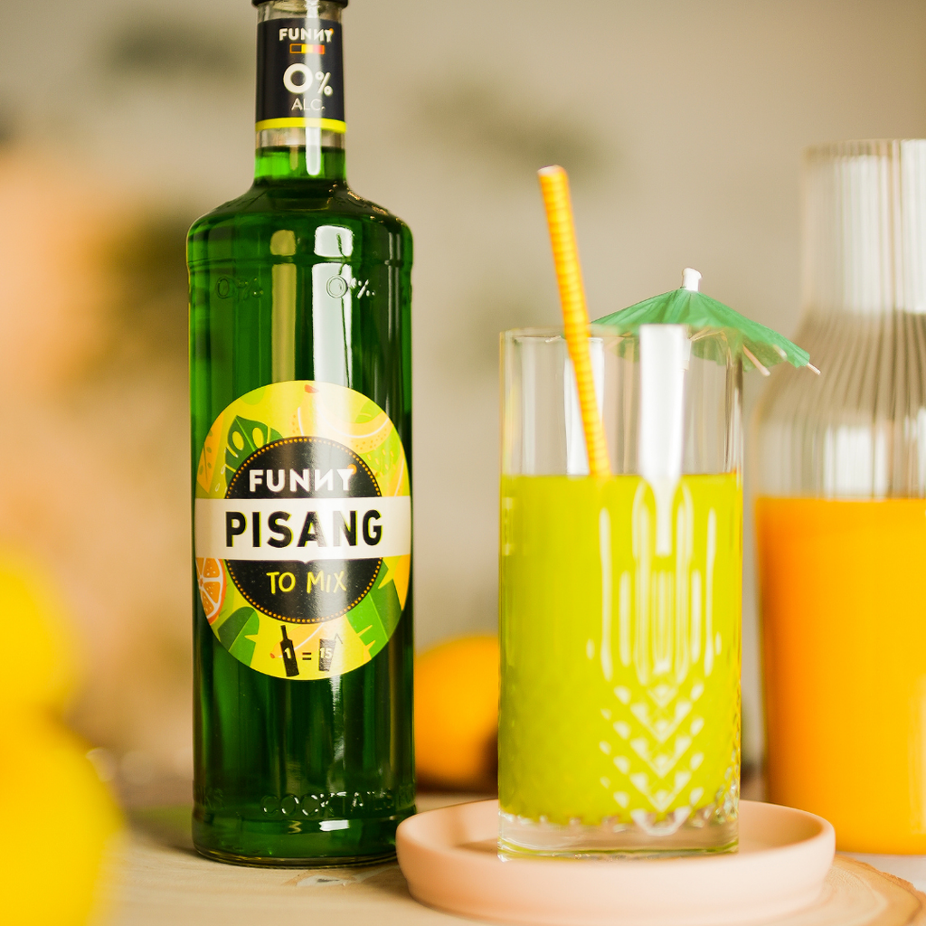 🍌 FUNNY Pisang – 0% alcohol.