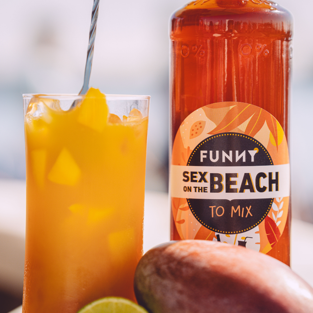 🍑 FUNNY Sex on the Beach – 0% alc.