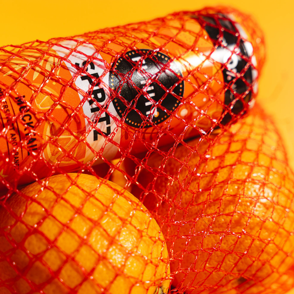 🍊 24-pack of FUNNY Spritz cans - 0% alc.
