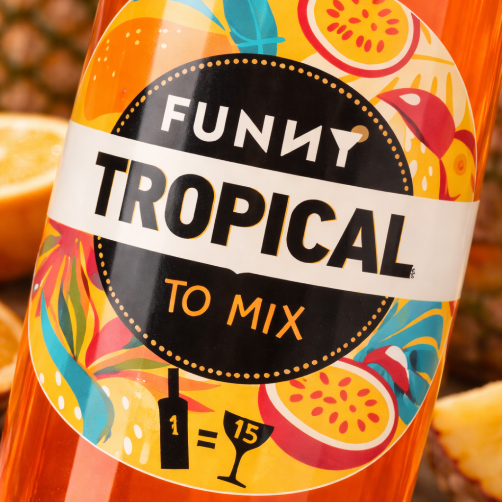 🍍 FUNNY Tropical – 0% alcohol.